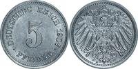 DEUTSCHLAND 5 Pfennig J 12 - Kursmünze aus dem Kaiserreich -