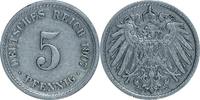 DEUTSCHLAND 5 Pfennig J 12 - Kursmünze aus dem Kaiserreich -
