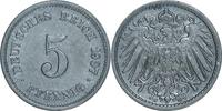 DEUTSCHLAND 5 Pfennig J 12 - Kursmünze aus dem Kaiserreich -