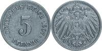 DEUTSCHLAND 5 Pfennig J 12 - Kursmünze aus dem Kaiserreich -