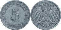 DEUTSCHLAND 5 Pfennig J 12 - Kursmünze aus dem Kaiserreich -