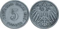 DEUTSCHLAND 5 Pfennig J 12 - Kursmünze aus dem Kaiserreich -