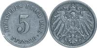 DEUTSCHLAND 5 Pfennig J 12 - Kursmünze aus dem Kaiserreich -