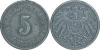 DEUTSCHLAND 5 Pfennig J 12 - Kursmünze aus dem Kaiserreich -