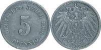 DEUTSCHLAND 5 Pfennig J 12 - Kursmünze aus dem Kaiserreich -