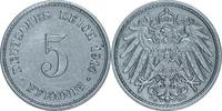DEUTSCHLAND 5 Pfennig J 12 - Kursmünze aus dem Kaiserreich -