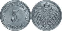 DEUTSCHLAND 5 Pfennig J 12 - Kursmünze aus dem Kaiserreich -