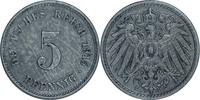 DEUTSCHLAND 5 Pfennig J 12 - Kursmünze aus dem Kaiserreich -