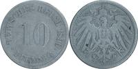 DEUTSCHLAND 10 Pfennig J 13 - Kursmünze aus dem Kaiserreich -