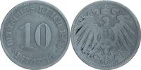 DEUTSCHLAND 10 Pfennig J 13 - Kursmünze aus dem Kaiserreich -