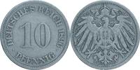 DEUTSCHLAND 10 Pfennig J 13 - Kursmünze aus dem Kaiserreich -