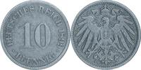 DEUTSCHLAND 10 Pfennig J 13 - Kursmünze aus dem Kaiserreich -