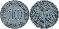 DEUTSCHLAND 10 Pfennig J 13 - Kursmünze aus dem Kaiserreich -