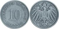 DEUTSCHLAND 10 Pfennig J 13 - Kursmünze aus dem Kaiserreich -