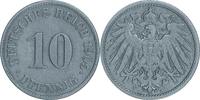 DEUTSCHLAND 10 Pfennig J 13 - Kursmünze aus dem Kaiserreich -