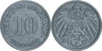 DEUTSCHLAND 10 Pfennig J 13 - Kursmünze aus dem Kaiserreich -