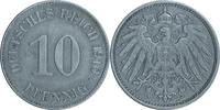 DEUTSCHLAND 10 Pfennig J 13 - Kursmünze aus dem Kaiserreich -