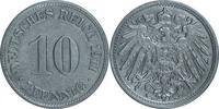 DEUTSCHLAND 10 Pfennig J 13 - Kursmünze aus dem Kaiserreich -