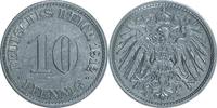 DEUTSCHLAND 10 Pfennig J 13 - Kursmünze aus dem Kaiserreich -
