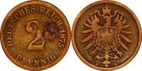 KAISERREICH 2 Pfennig J 2 - Kursmünze aus dem Kaiserreich -