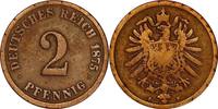 KAISERREICH 2 Pfennig J 2 - Kursmünze aus dem Kaiserreich -
