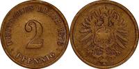 KAISERREICH 2 Pfennig J 2 - Kursmünze aus dem Kaiserreich -