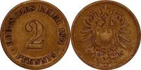 KAISERREICH 2 Pfennig J 2 - Kursmünze aus dem Kaiserreich -