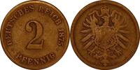 KAISERREICH 2 Pfennig J 2 - Kursmünze aus dem Kaiserreich -