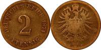 KAISERREICH 2 Pfennig J 2 - Kursmünze aus dem Kaiserreich -