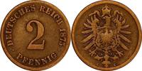KAISERREICH 2 Pfennig J 2 - Kursmünze aus dem Kaiserreich -