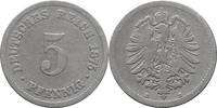 KAISERREICH 5 Pfennig J 3 - Kursmünze aus dem Kaiserreich -