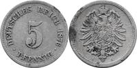KAISERREICH 5 Pfennig J 3 - Kursmünze aus dem Kaiserreich -