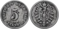 KAISERREICH 5 Pfennig J 3 - Kursmünze aus dem Kaiserreich -