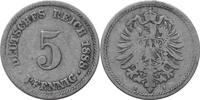 KAISERREICH 5 Pfennig J 3 - Kursmünze aus dem Kaiserreich -