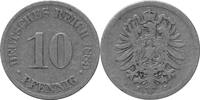 KAISERREICH 10 Pfennig J 4 - Kursmünze aus dem Kaiserreich -
