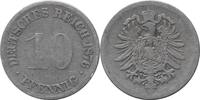 KAISERREICH 10 Pfennig J 4 - Kursmünze aus dem Kaiserreich -