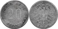 KAISERREICH 20 Pfennig J 5 - Kursmünze aus dem Kaiserreich -