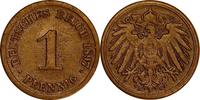 DEUTSCHLAND 1 Pfennig J 10 - Kursmünze aus dem Kaiserreich -