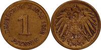 DEUTSCHLAND 1 Pfennig J 10 - Kursmünze aus dem Kaiserreich -