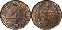 WEIMARER REPUBLIK 4 Pfennig J 315 Kursmünze -