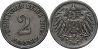 DEUTSCHLAND 2 Pfennig J 11 - Kursmünze aus dem Kaiserreich -