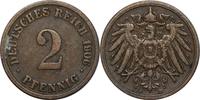 DEUTSCHLAND 2 Pfennig J 11 - Kursmünze aus dem Kaiserreich -