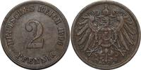 DEUTSCHLAND 2 Pfennig J 11 - Kursmünze aus dem Kaiserreich -