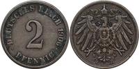 DEUTSCHLAND 2 Pfennig J 11 - Kursmünze aus dem Kaiserreich -