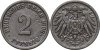 DEUTSCHLAND 2 Pfennig J 11 - Kursmünze aus dem Kaiserreich -