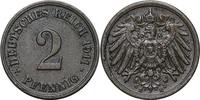 DEUTSCHLAND 2 Pfennig J 11 - Kursmünze aus dem Kaiserreich -