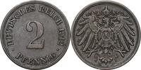 DEUTSCHLAND 2 Pfennig J 11 - Kursmünze aus dem Kaiserreich -