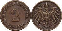 DEUTSCHLAND 2 Pfennig J 11 - Kursmünze aus dem Kaiserreich -