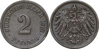 DEUTSCHLAND 2 Pfennig J 11 - Kursmünze aus dem Kaiserreich -
