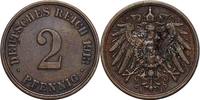 DEUTSCHLAND 2 Pfennig J 11 - Kursmünze aus dem Kaiserreich -